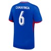 Frankrike Camavinga 6 Hjemme EM 2024 - Herre Fotballdrakt